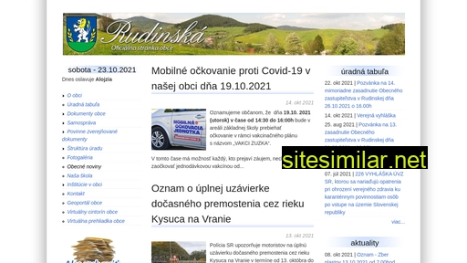 rudinska.sk alternative sites
