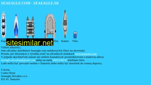 seaeagle.sk alternative sites