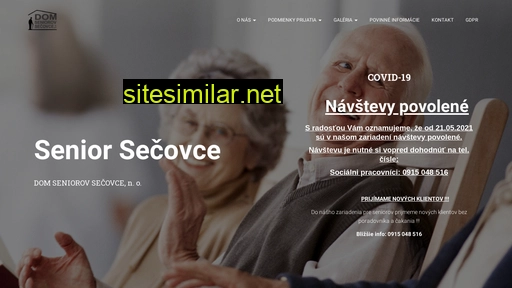 seniorsecovce.sk alternative sites