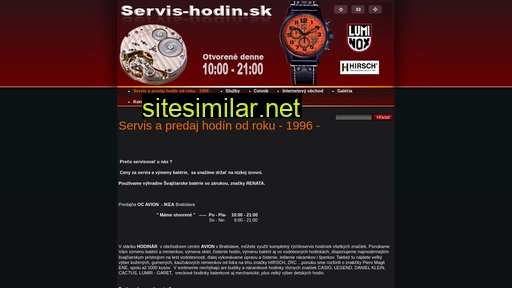 servis-hodin.sk alternative sites