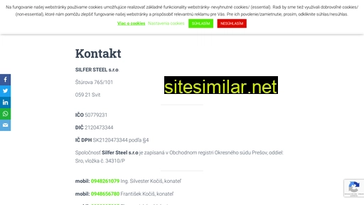 silfersteel.sk alternative sites
