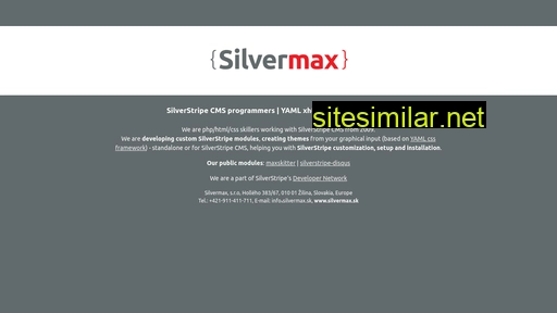silvermax.sk alternative sites