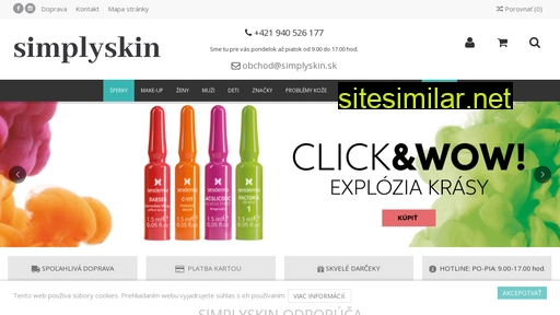 simplyskin.sk alternative sites