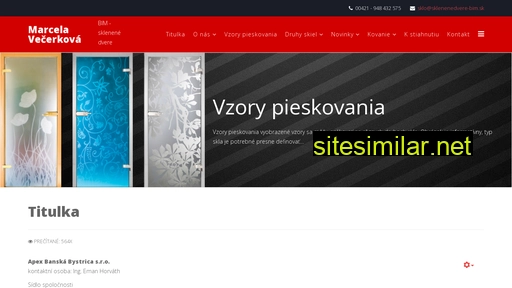 sklenenedvere-bim.sk alternative sites