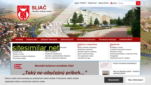sliac.sk alternative sites