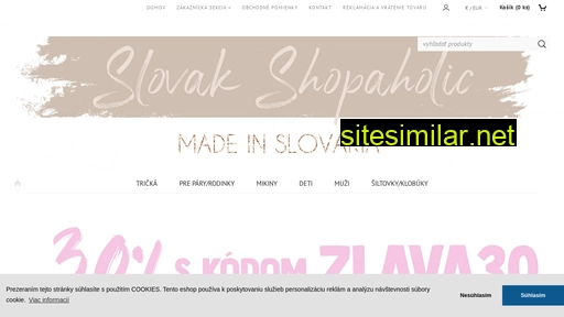slovakshopaholic.sk alternative sites