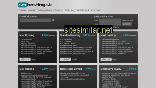 smhosting.sk alternative sites