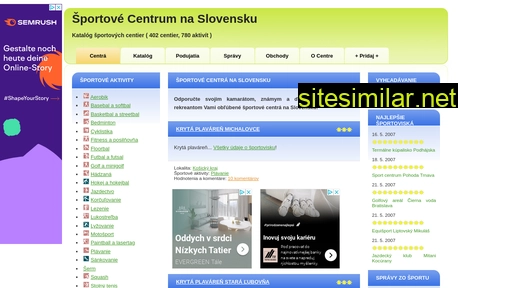 sportove-centrum.sk alternative sites