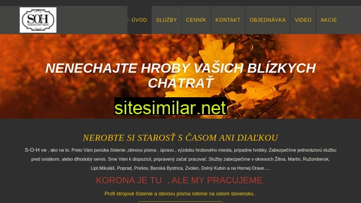 starostlivostohroby.sk alternative sites