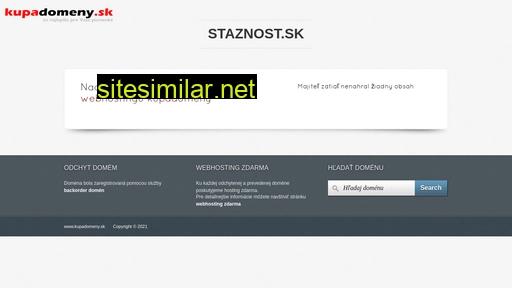 staznost.sk alternative sites