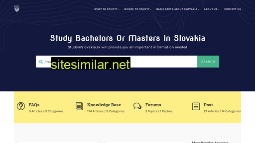 studyinslovakia.sk alternative sites