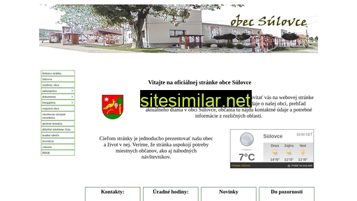 sulovce.sk alternative sites