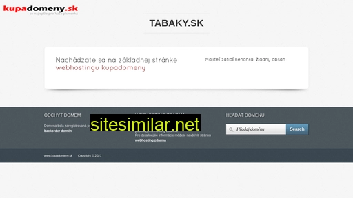 tabaky.sk alternative sites