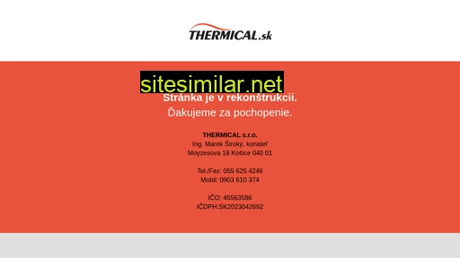 Thermical similar sites
