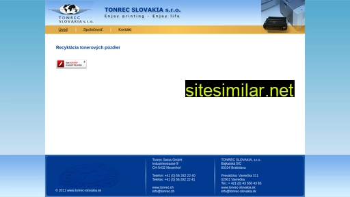 tonrec-slovakia.sk alternative sites