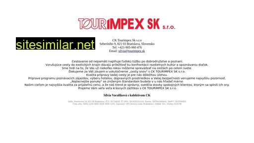 tourimpex.sk alternative sites