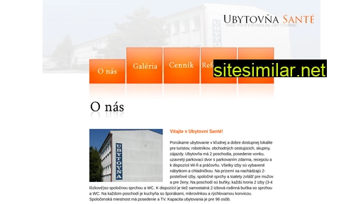ubytovnasante.sk alternative sites