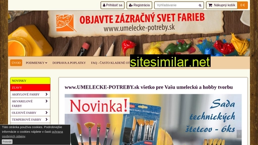 umelecke-potreby.sk alternative sites
