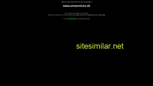 uniservices.sk alternative sites