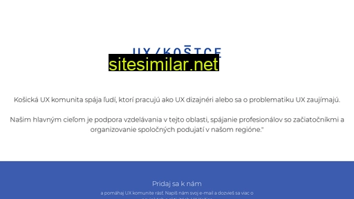 uxkosice.sk alternative sites