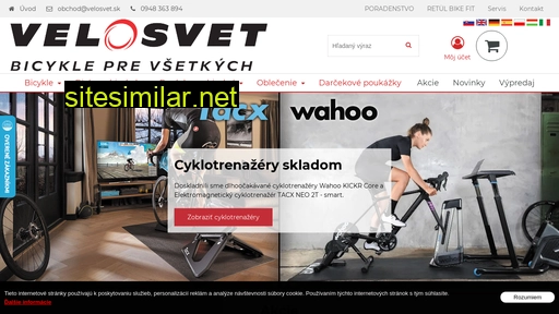 velosvet.sk alternative sites