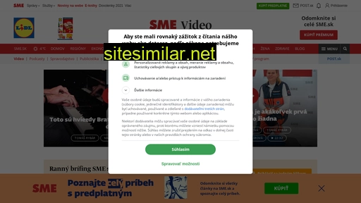 video.sme.sk alternative sites