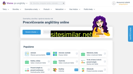 viemepoanglicky.sk alternative sites