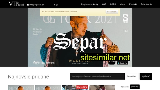 vipcard.sk alternative sites