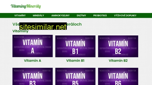 Vitaminymineraly similar sites