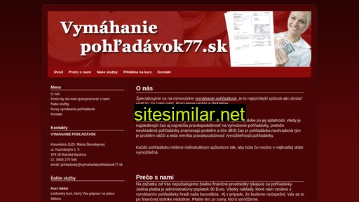 vymahaniepohladavok77.sk alternative sites