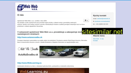 webweb.sk alternative sites