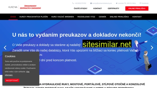 zeriavnickekurzy.sk alternative sites