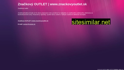 znackovyoutlet.sk alternative sites