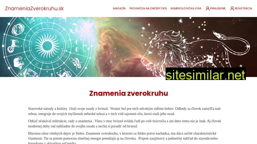 znamenia-zverokruhu.sk alternative sites