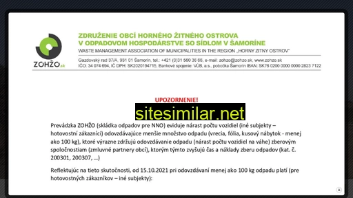 Zohzo similar sites