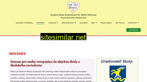 zsmalinovo.sk alternative sites