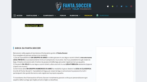 fanta.soccer alternative sites