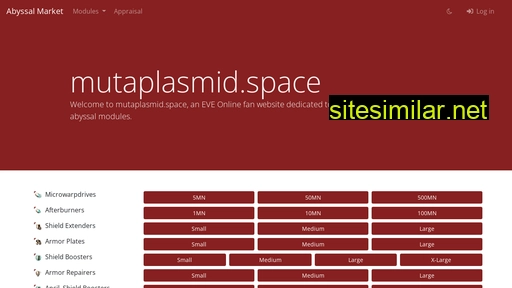 mutaplasmid.space alternative sites