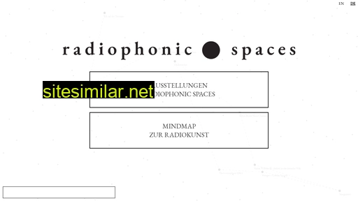 Radiophonic similar sites