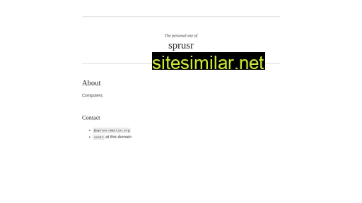 spru.sr alternative sites