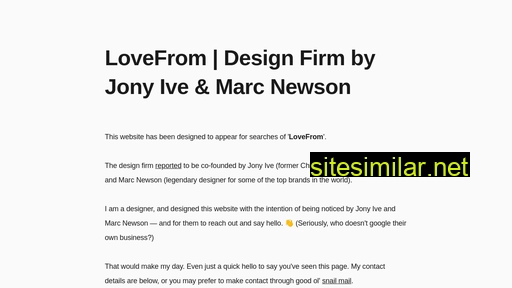 lovefrom.style alternative sites