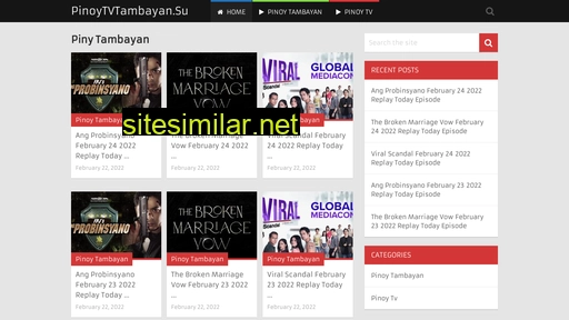 Pinoytvtambayan similar sites