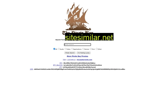 pirateproxy.surf alternative sites