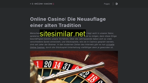 1-online-casino.tech alternative sites