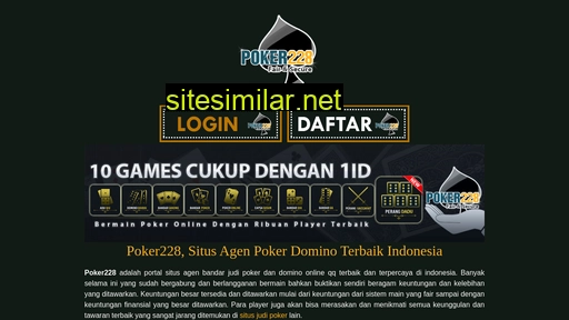 Poker228 similar sites