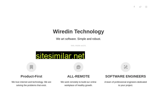 Wiredin similar sites