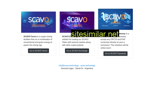 scavo.technology alternative sites
