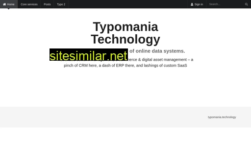 typomania.technology alternative sites