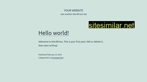 Yourwebsite similar sites