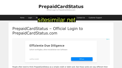 prepaidcardstatus.tips alternative sites